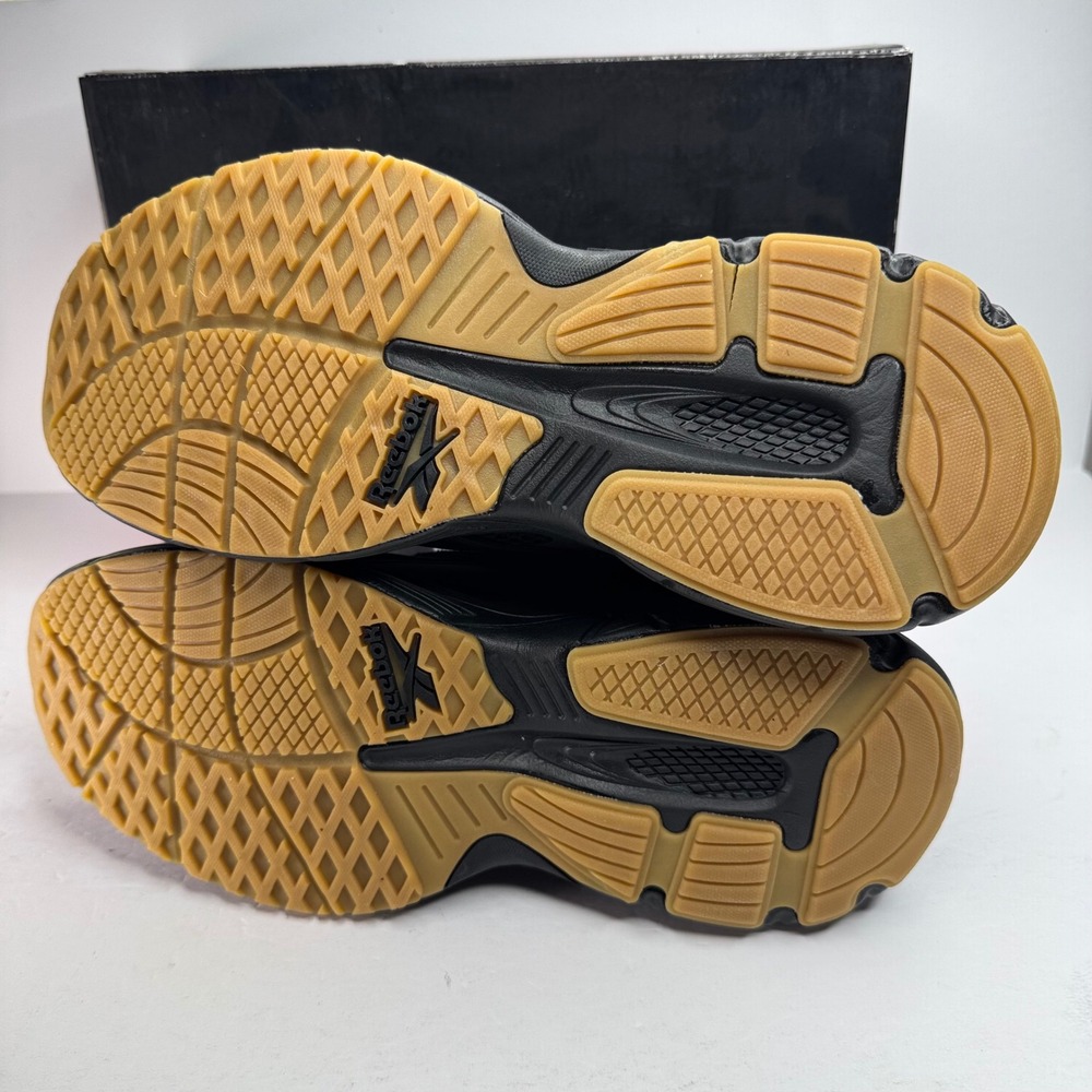 Reebok Chaos Mens Running Shoes Black Tan Gum Sole AR30303M-BBT Size 10 NEW - Picture 8 of 9